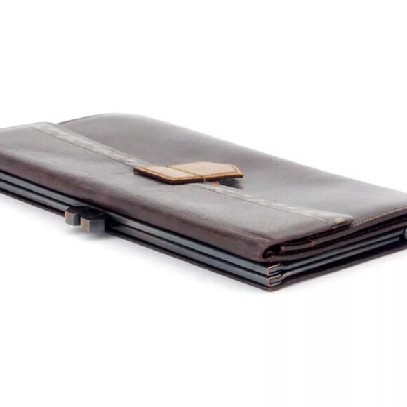 SAINT LAURENT purse Y mark beige leather Authentic - Picture 8 of 9